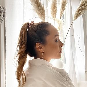 Scrunchies Haargummis Haarseile Haarband Haarbänder Bellody Samt Seide Haarschleifen starker Halt