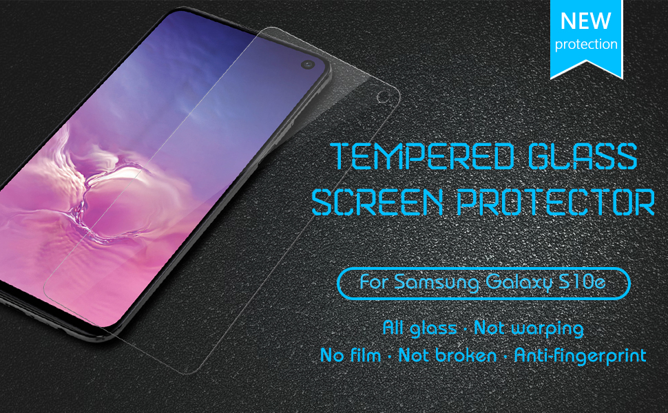 [4 Pack] UniqueMe Compatible with Samsung Galaxy S10e Screen Protector Tempered