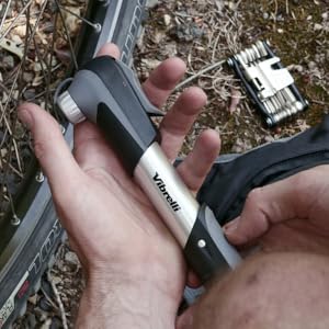 vibrelli mini bike pump & glueless puncture repair kit