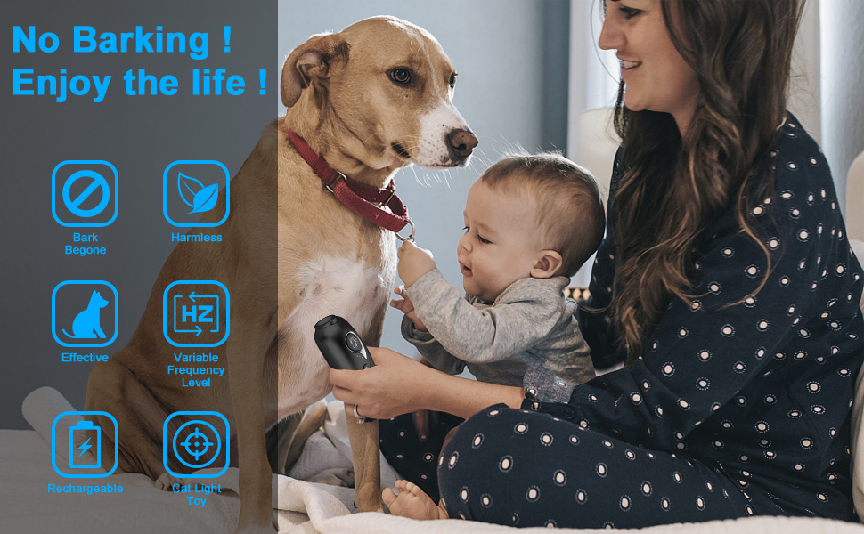 GSmade Barxbuddy,Petgentle, Anti Barking Device With Double Frequency