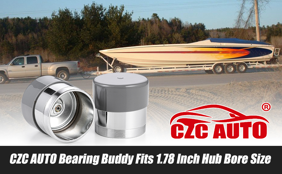 CZC AUTO Wheel Bearing Buddy Chromed Bearing Protectors 1.