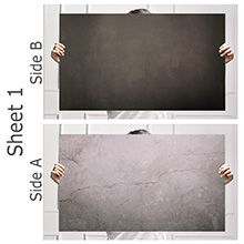 Store2508 (Pack of 2) Flat Lay Flatlay Tabletop Photography Backdrop Background for Food, Jewelr