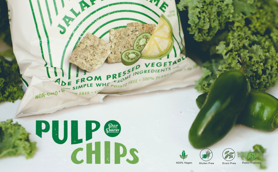 Pulp Pantry TortillaStyle Veggie Chips 6 Pack Jalapeno
