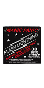 Flash Lightning Hair Bleaching Kit- 30 Volume Cream Developer