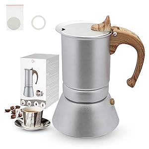 Resnnih Cafetera Italiana, Cafetera Espresso Induccion en ...