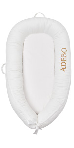 Premium Baby Lounger - Co Sleeper for Bed- Soft Portable Baby Nest - Perfect for Co Sleep and Travel