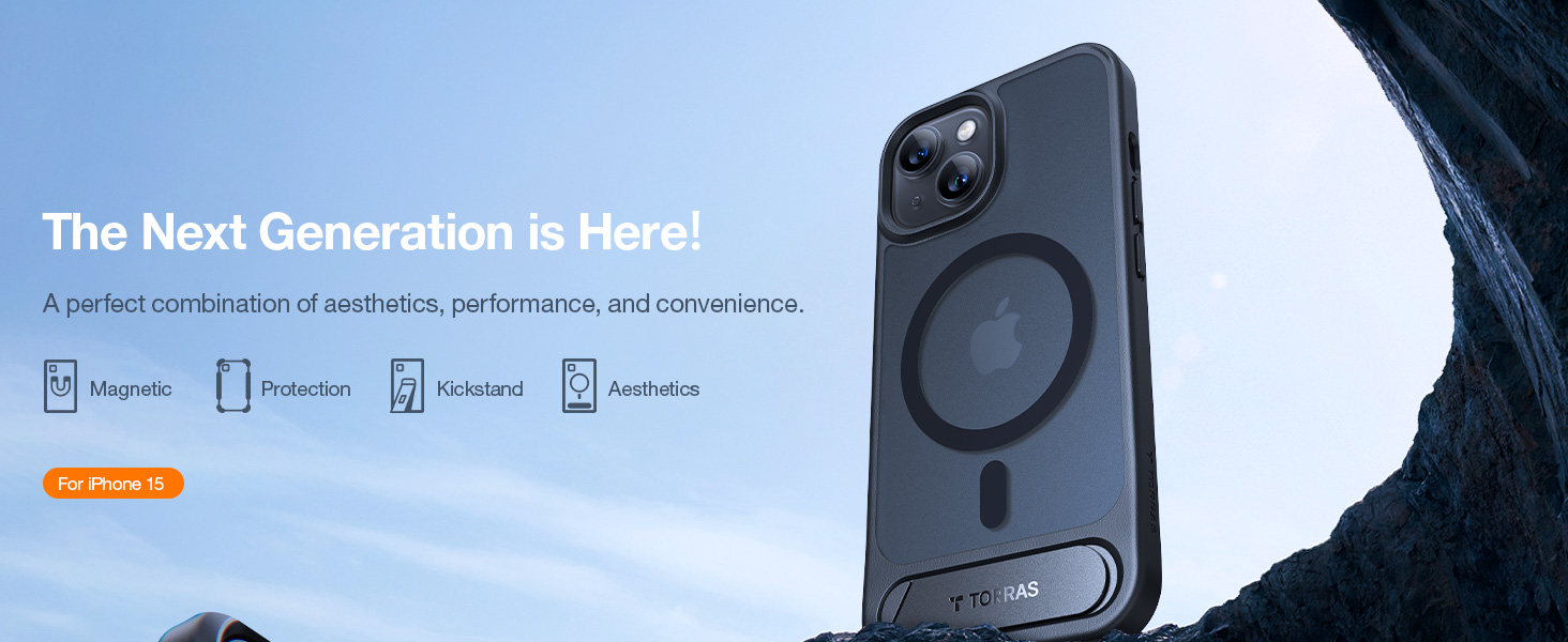 Apple iPhone 15 256GB ブラックTORRAS ケース付き Amazon.com: TORRAS for iPhone 15 Case Translucent Black