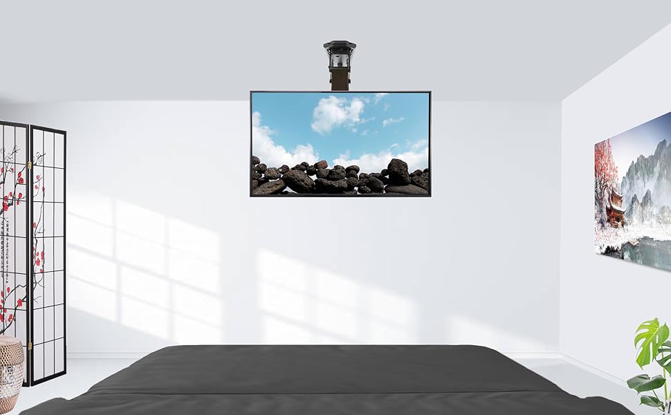 VIVO Electric Ceiling TV Mount for 32 to 70 inch Screens, Large Flip