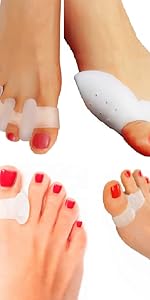 Bunion relief hammer toe relief overlapping toes crowded toes crooked toes foot care 