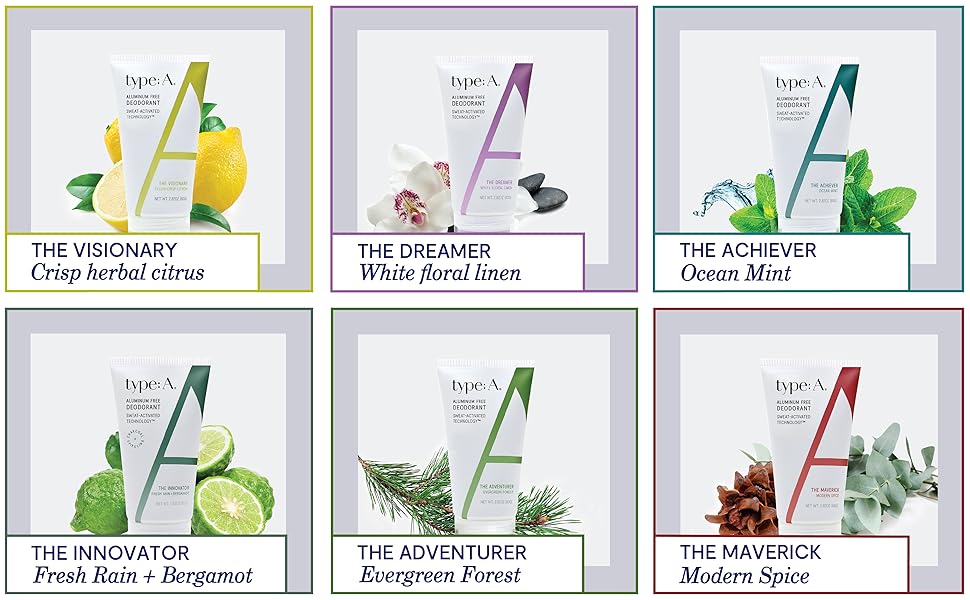 type a deodorant typea natural deodorant nontoxic aluminum free sweat activated technology