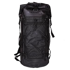 Black Kanarra 90-Liter Waterproof Backpack by Rockagator