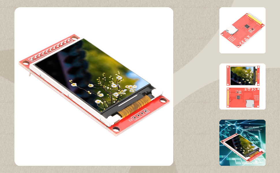 Display LCD ILI9225 2.0 Pollici - Modulo TFT 176x220 Pixel, Interfaccia Seriale, Alimentazione 3.3V/5V