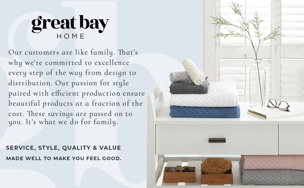 Great Bay Home Bath Towels