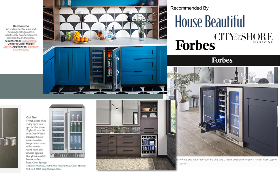 Zephyr Presrv 24" Wine Fridge Full Size Single Zone Wine