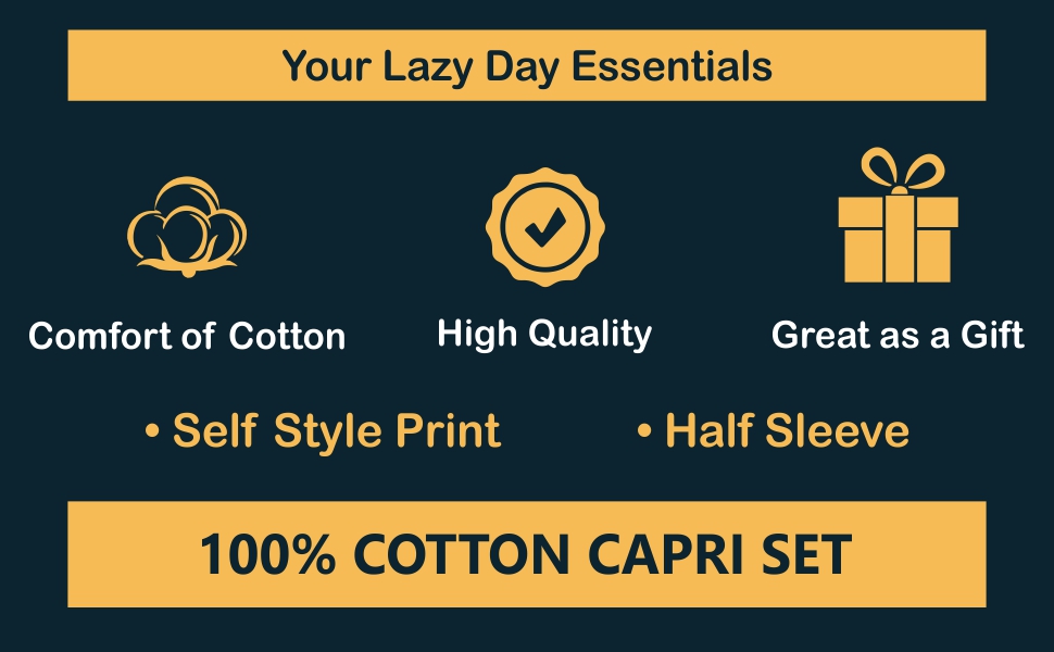 cotton pajama set for women