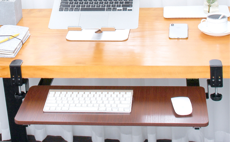SKYZONAL Keyboard Tray ClampOn Under Desk Ergonomic Wrist
