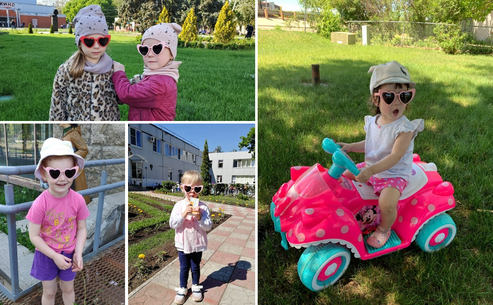 kids heart sunglasses