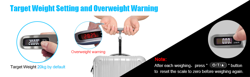 luggage weight target