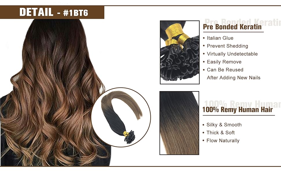 Amazon Com Sunny 1g Strand 50g Package U Tip Hair Extensions Pre