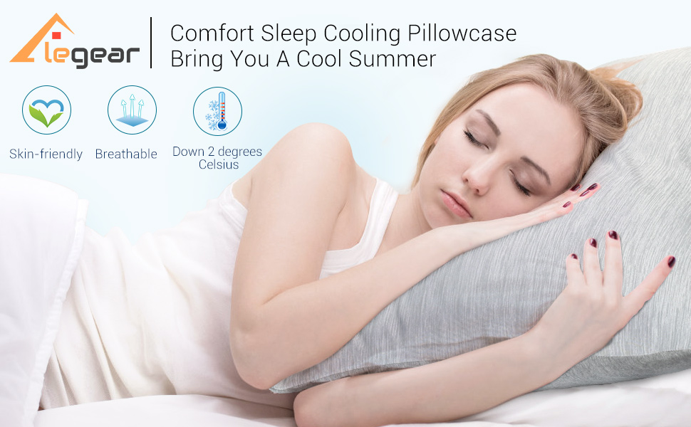 Elegear Pillowcases,2 Pack ArcChill Cooling Pillow Cases with Double