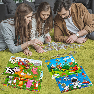 puzzles for kids ages 3-5 Preschool  Educational Learning Toys 60 Piece Puzzles 