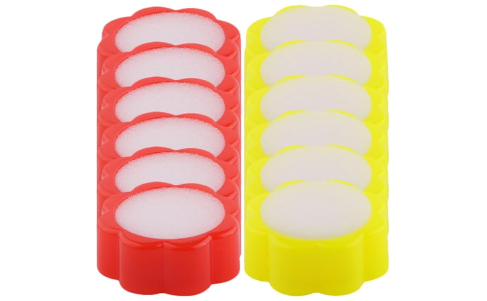 Tofficu 12pcs Fingertip Moistener,Desktop Sponge Finger