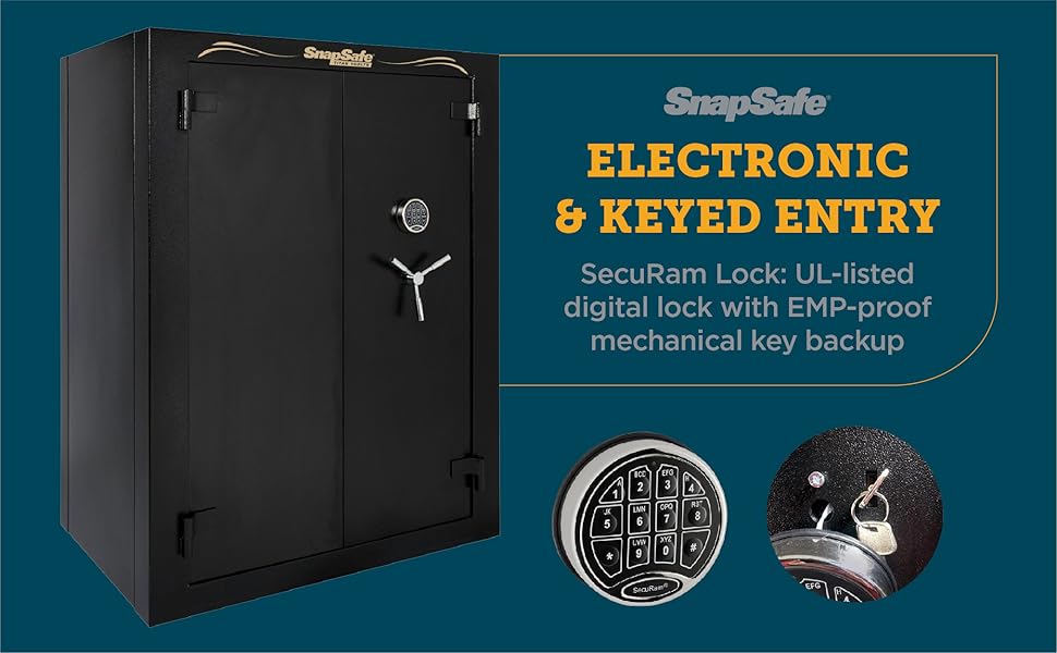 SnapSafe Super Titan Double Door Modular Gun Safe Secure