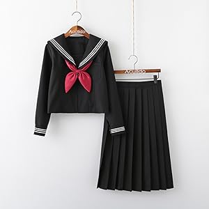 セーラー服 半袖 黒 楽天市場】SH53ネクタイ通しシシュー入り半袖セーラー服