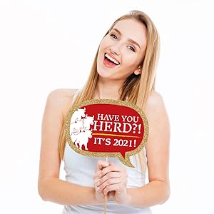 2021 Year of the Ox Photo Booth Props Kit