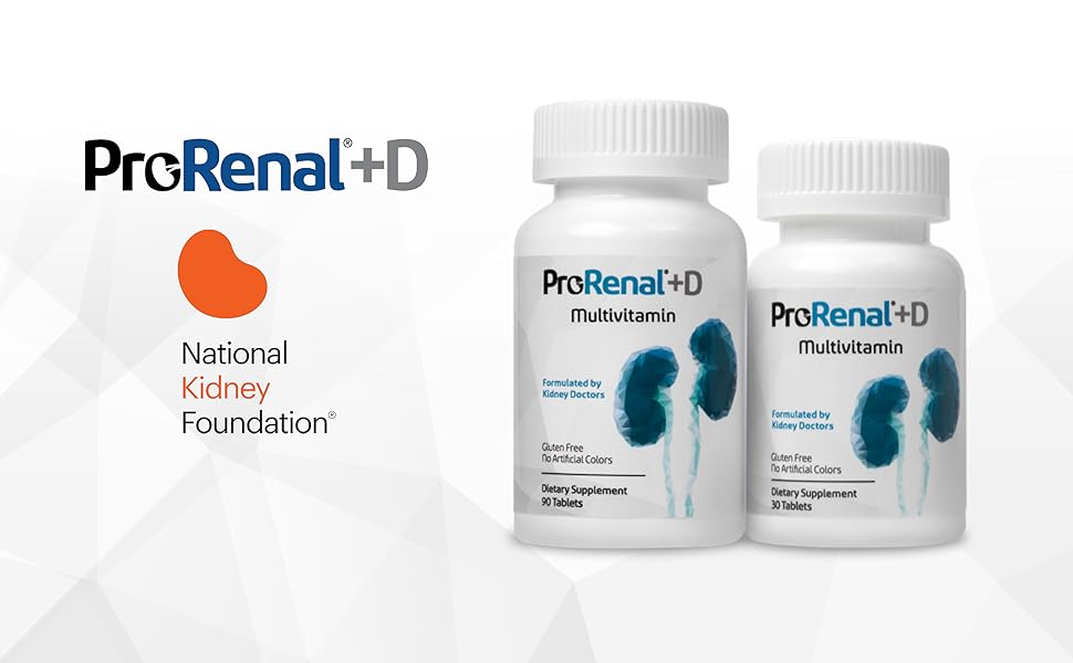 ProRenal+D Kidney Multivitamins 30 días de suministro Salud y Cuidado Personal