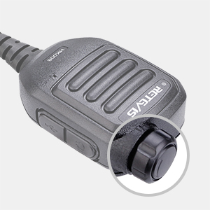 Retevis HK008 Shoulder Speaker Mic, Volume Adjustable Walkie Talkie Mic Compatible RT68 RT85 RT81 RT86 RT19 H-777S RB26 RB28 RB29 RB89 RA89 Baofeng UV-5R BF-F8hp 5RM Walkie Talkie(1 Pack) 13 With adjustable volume knob