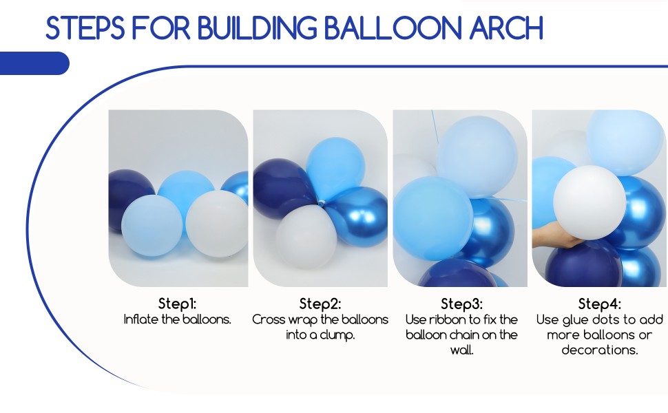 blue birthday decorations