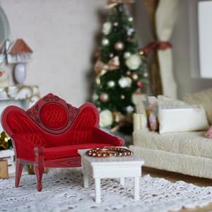 Amazon | GLSTOY ミニチュア家具 レトロデザインソファ のドール