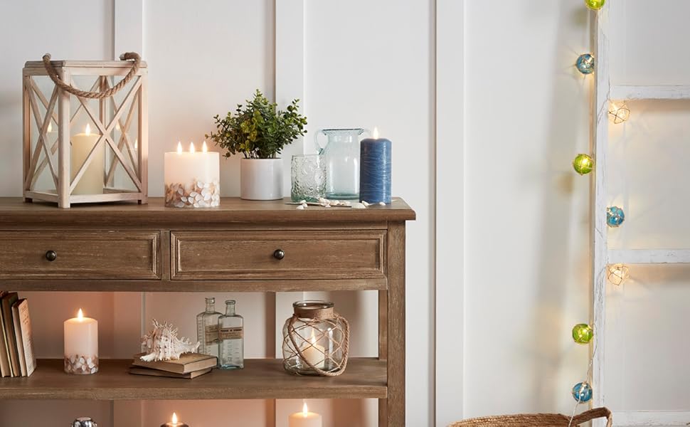 Lights4fun, Inc. 10 Buoy Battery Operated Indoor & Outdoor LED Coastal String Lights