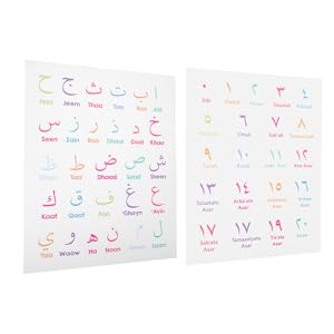 アラビア語　壁掛け Amazon.co.jp: Frcolor アラビア語 数字 ポスター、 2枚 壁