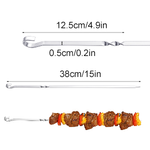 20 PCS Heavy Duty Kebab Meat Skewers