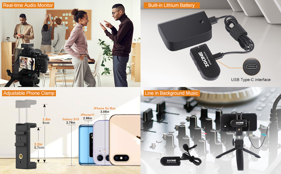 2.4G Wireless Lavalier Microphone Details