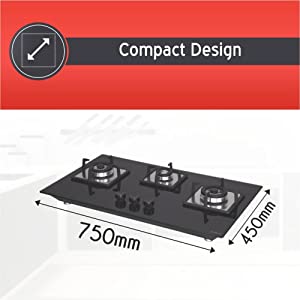 B01M1XRAJE Elica Flexi Hob Gas STOVE SPN-FOR1