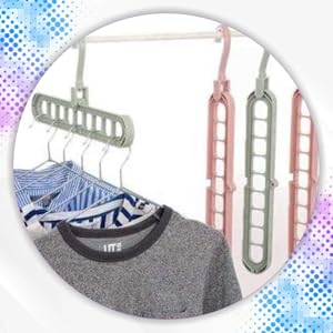 MAXABLE Wardrobe Space Saver Folding Hanger for Clothes/Multi-Purpose SPN-FOR1