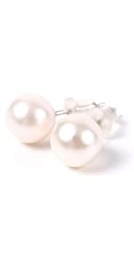 Amazon.co.jp: PLUSTER 本真珠 ピアス 一粒 SV925 (宇和島 真珠 本物