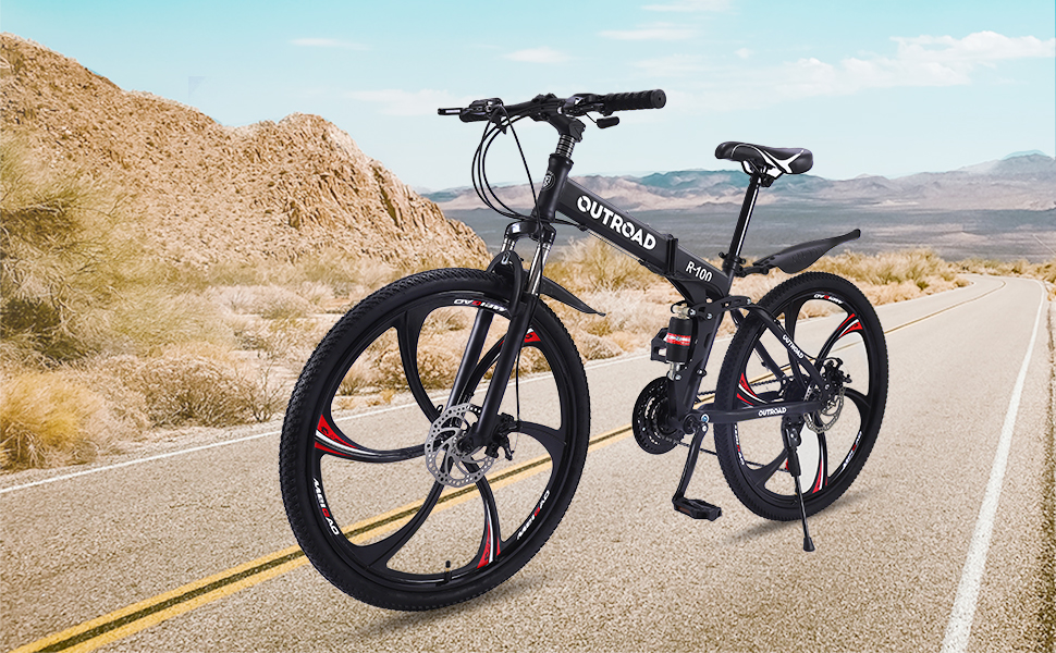 outroad folding mountain bike
