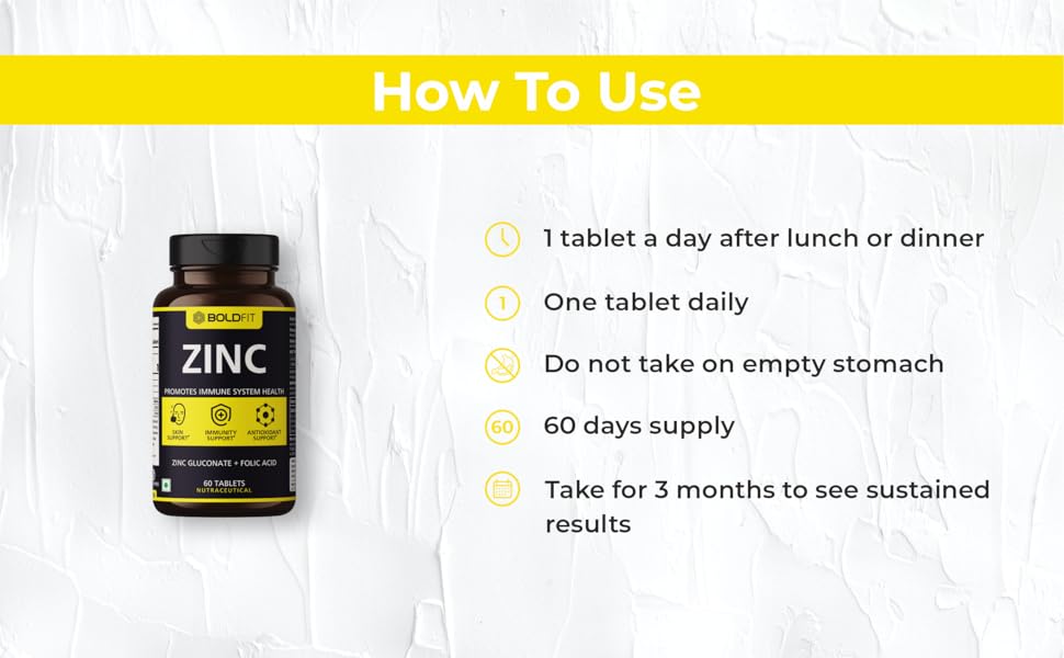 How to use zinc tablets