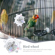 ガラス製　オウム Amazon | WOONEKY オウムのリラックスおもちゃ鳥の回し車
