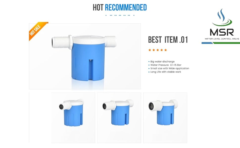 MSR 1 Inch 3rd Generation Automatic Water Level Control Valve Inside