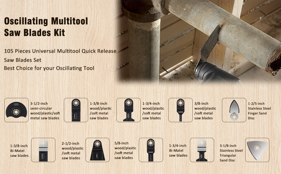 Oscillating saw blades