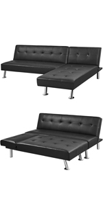 Yaheetech Convertible Sofa Bed