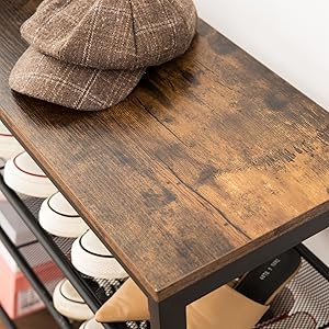 Schuhregal, 5-lagiges Schuhablage, Verstellbares Schuhbank, Flach Und Neigbar, Langlebig Und Stabil, Metall, Eingang, Korridor, Industrieraum, HOOBRO 75 X 30 X 85,1 Cm EBF01XJ01 15 EBF01XJ01