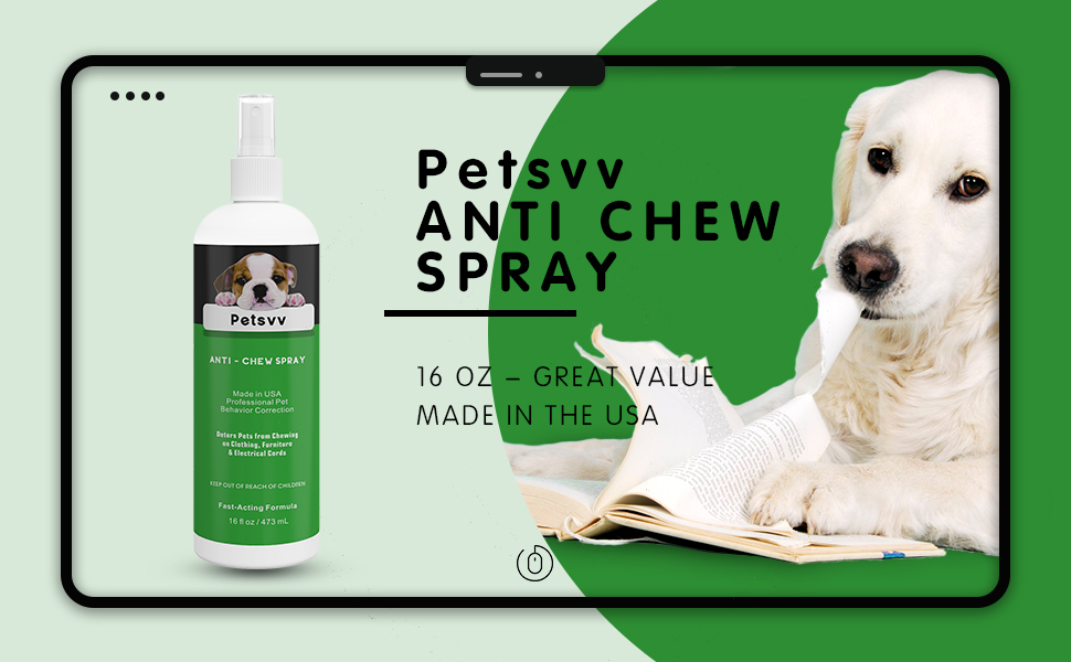 Anti Chew Spray Deterrent for Dogs, No Chew Pet Training