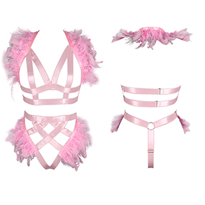 Harness Bra Set +Pink