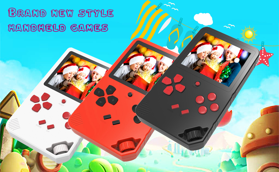 Beijue 16 Bit Handheld Games for Children Adults 3.0'' Large Screen